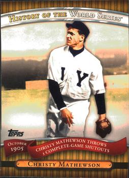 2010 Topps - History of the World Series #HWS1 Christy Mathewson Front